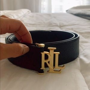 LAUREN Ralph Lauren Ladies Belt Black XL